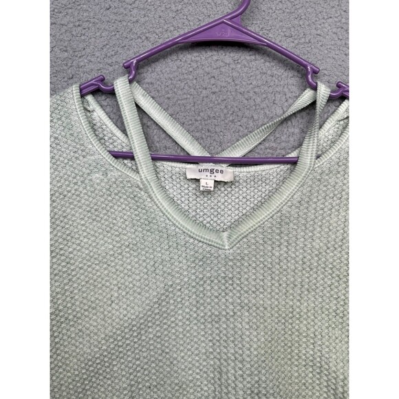 Umgee waffle knit tunic with hankie hem sx large - Picture 5 of 6